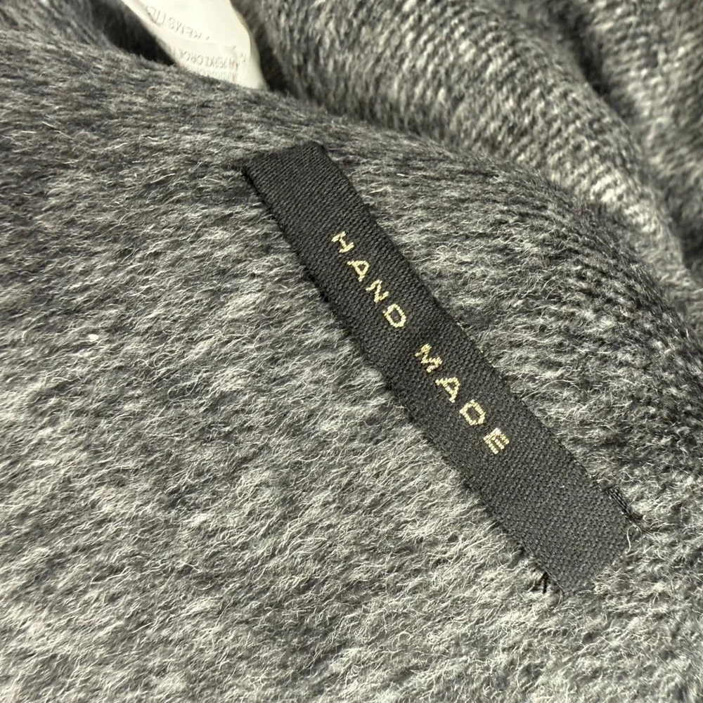 ZARA Hand Made‎ Grey Wool Coat Jacket Cape Wool Jacket Coat Size Small